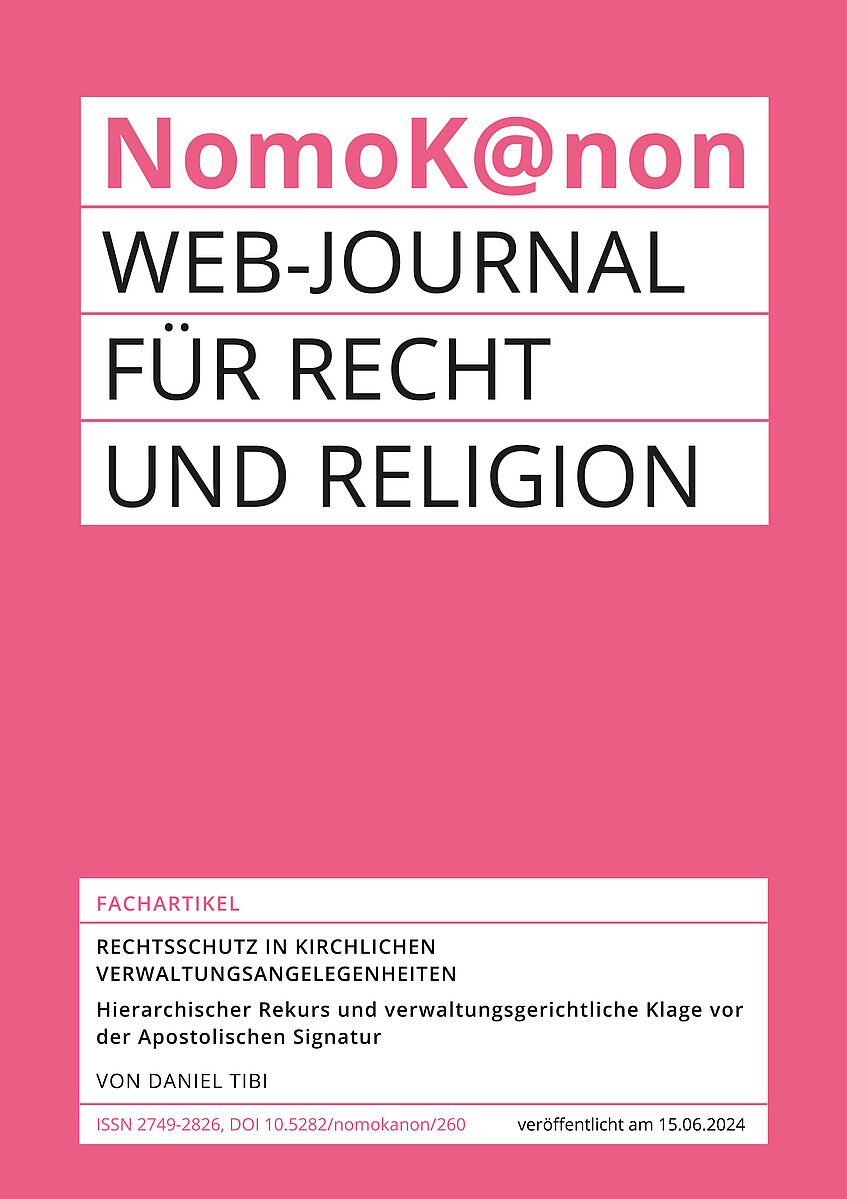 Rechtsschutz in kirchlichen Verwaltungsangelegenheiten 